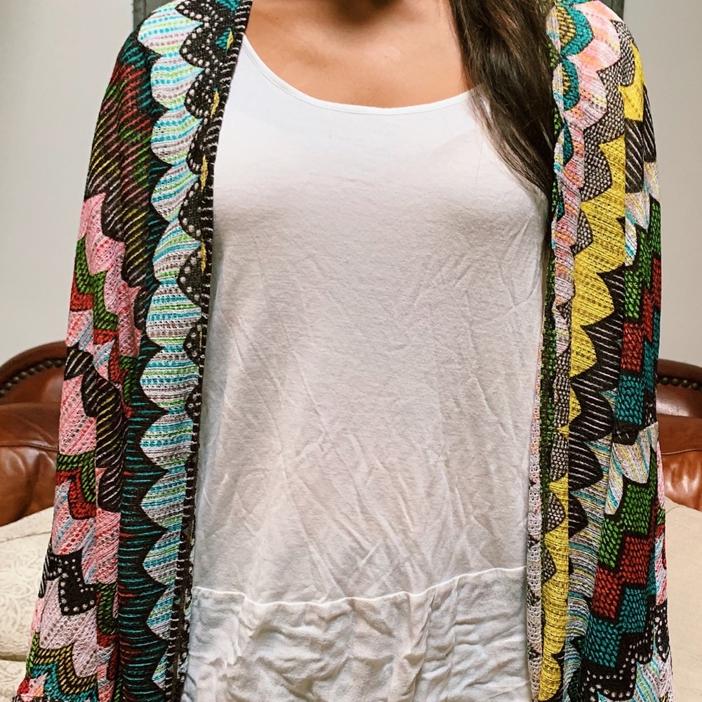 American rag multi colored kimono